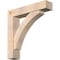 Ekena Millwork Thorton Block Smooth Bracket w/ Offset Brace, Douglas Fir, 7 1/2"W x 36"D x 36"H BKT0806X36X36THR05SDF - alternate 1